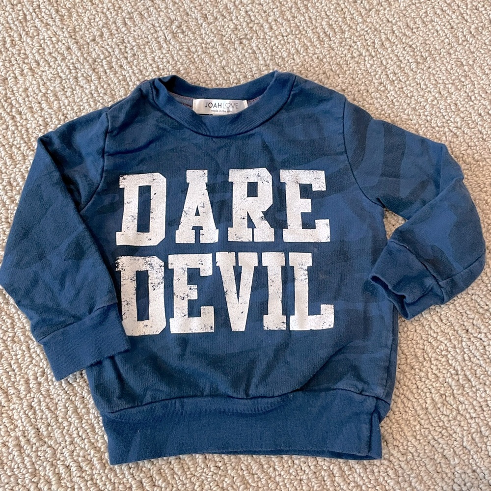Joah Love navy camo sweatshirt